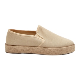 News Espadrillas Da Donna Sulla Piattaforma Beige
