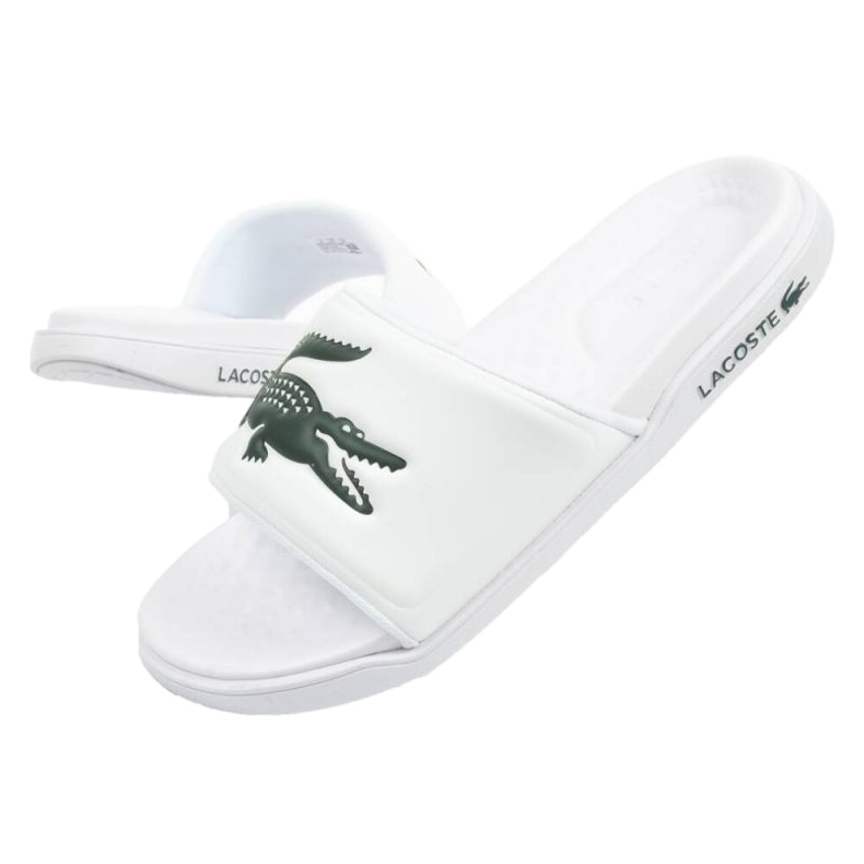Infradito Lacoste Croco Dualiste 201R5 743CMA00201R5 bianco
