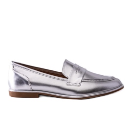 Mocassini Palinka argento metallizzato
