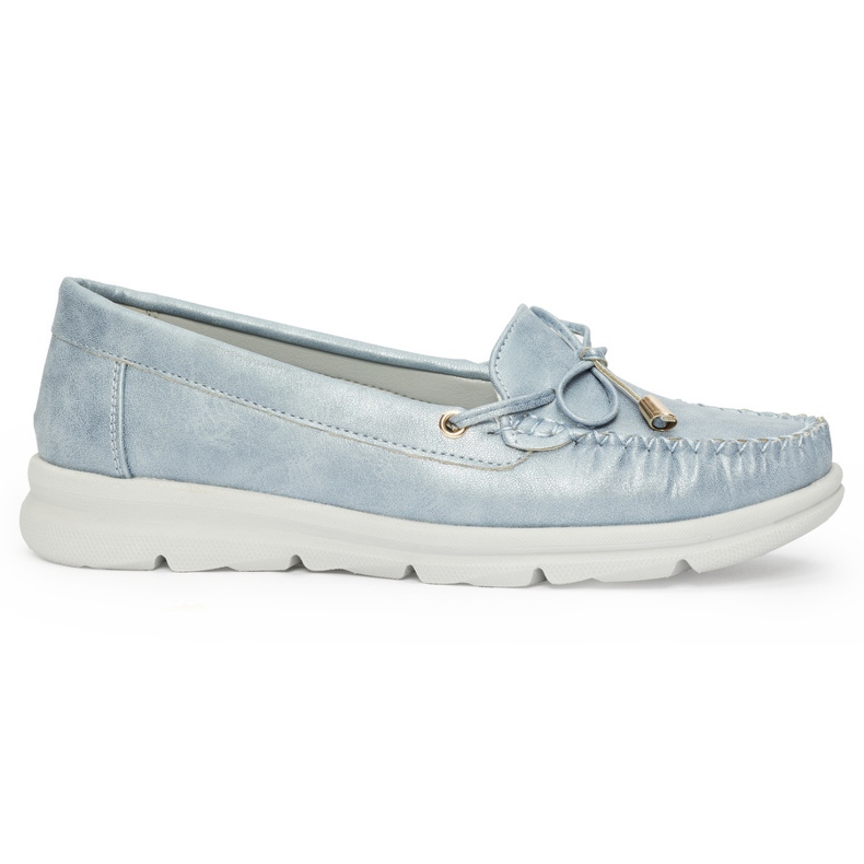 Seastar Comodi mocassini blu realizzati in pelle ecologica