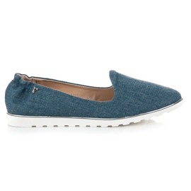 Ballerine slip-on in denim Vices blu