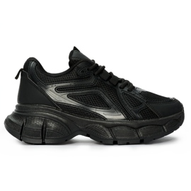 Sneakers nere con suola spessa nero