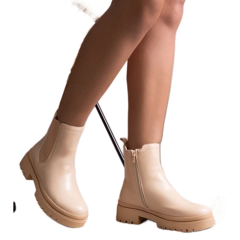 Stivali classici isolanti beige di Edina