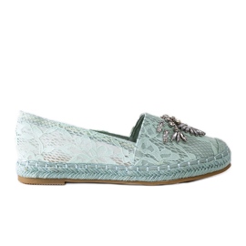 Espadrillas verdi con strass Lordly verde