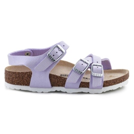 Sandali Birkenstock Kumba Shiny Lizard 1026907 viola