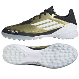 Scarpe Adidas F50 League Messi Tf IG9282 d'oro