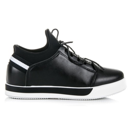 Ideal Shoes Scarpe stringate sportive nere nero