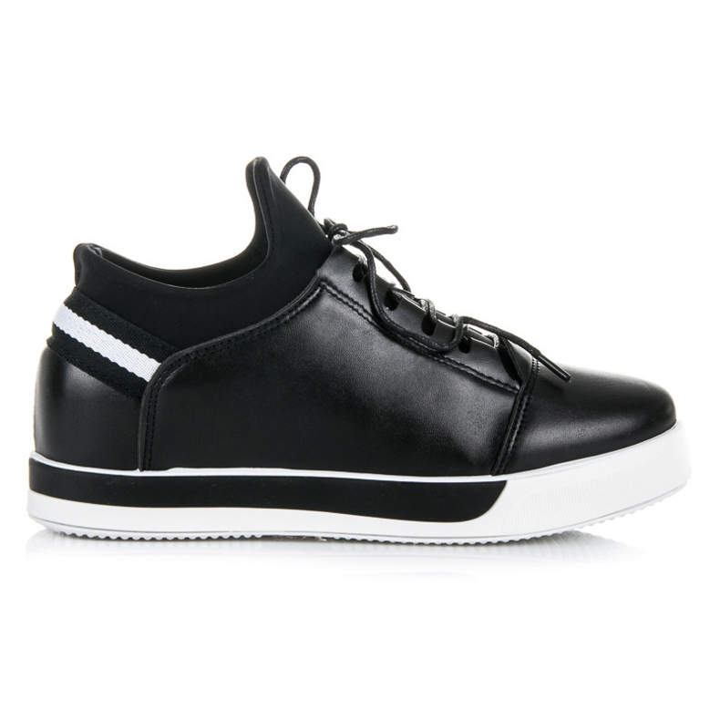 Ideal Shoes Scarpe stringate sportive nere nero