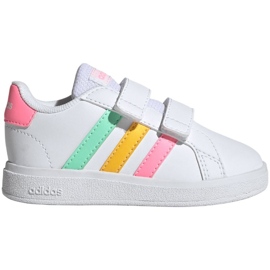 Scarpe Adidas Grand Court Lifestyle Hook and Loop HP8917 bianca