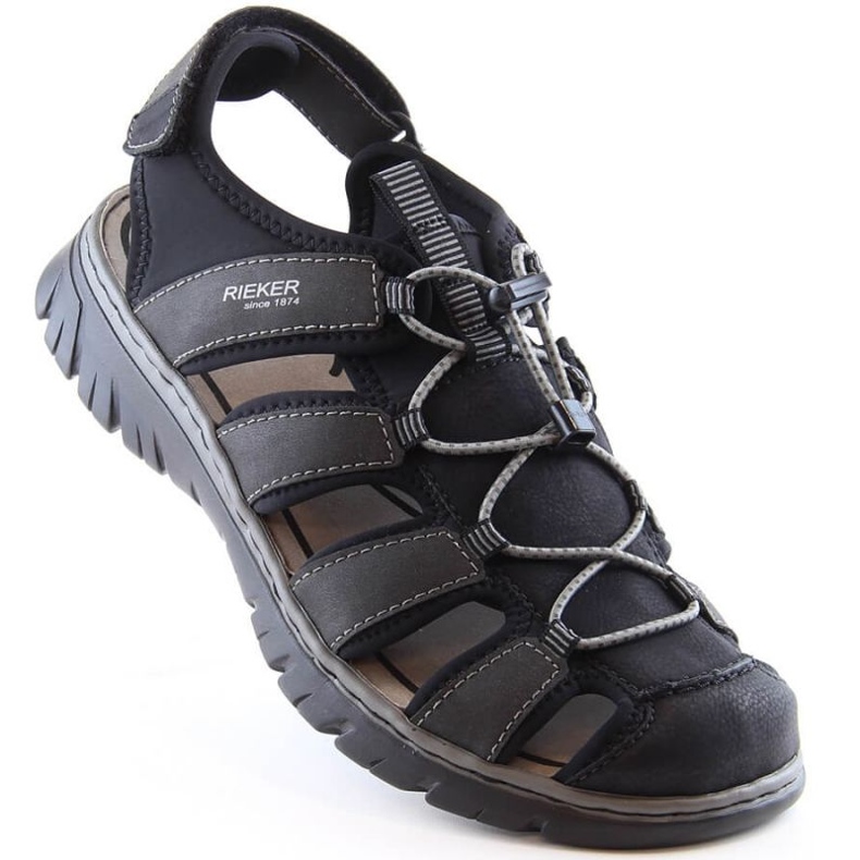 Sandali chiusi Rieker 26770-00 RKR584 nero