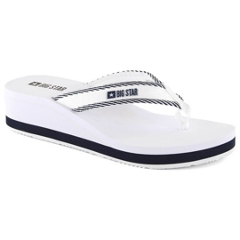 Infradito con zeppa Big Star W NN274A726 bianco