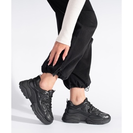 Sneakers nere con suola spessa nero