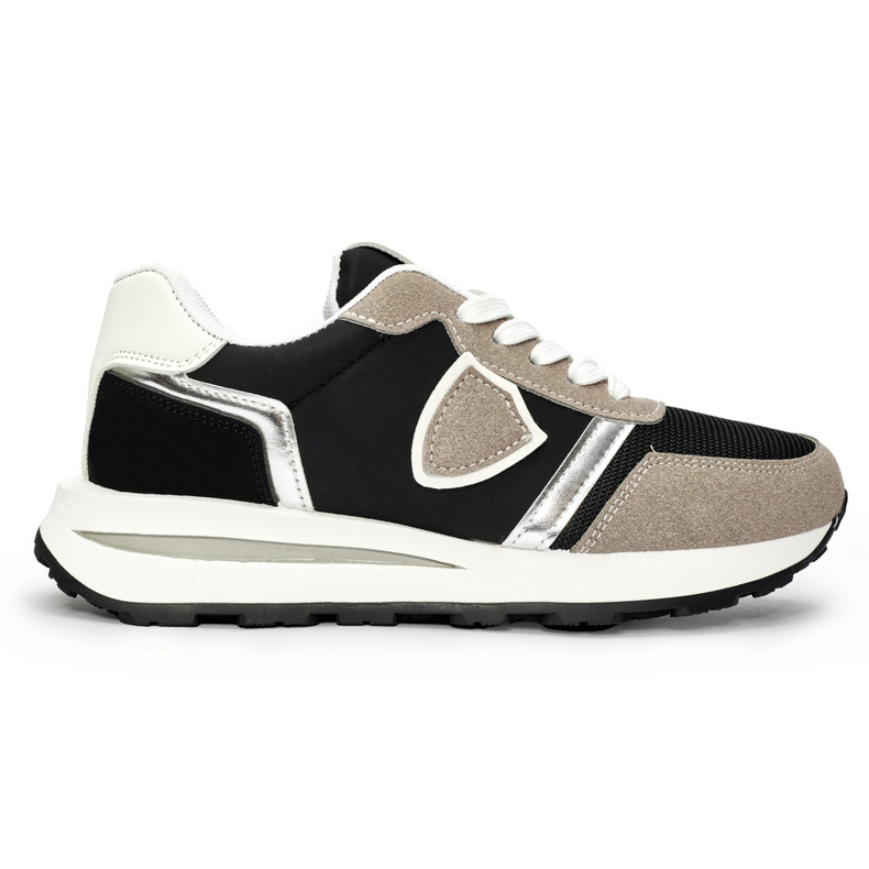 Scarpe sportive da donna nere e beige nero