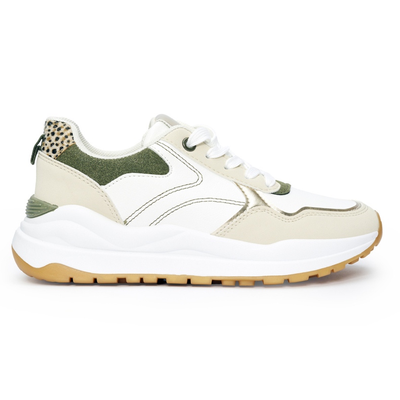 Scarpe sportive da donna multicolori con suola spessa bianca