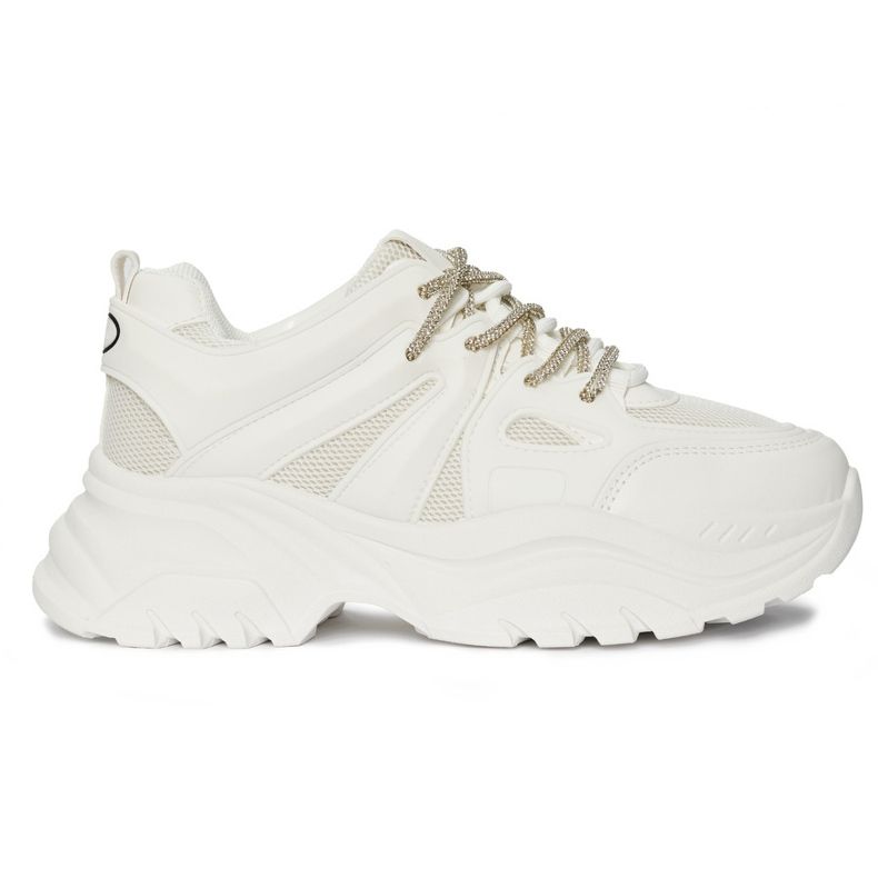 Scarpe da ginnastica bianche da donna bianca