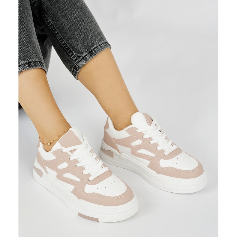 Sneakers platform da donna rosa