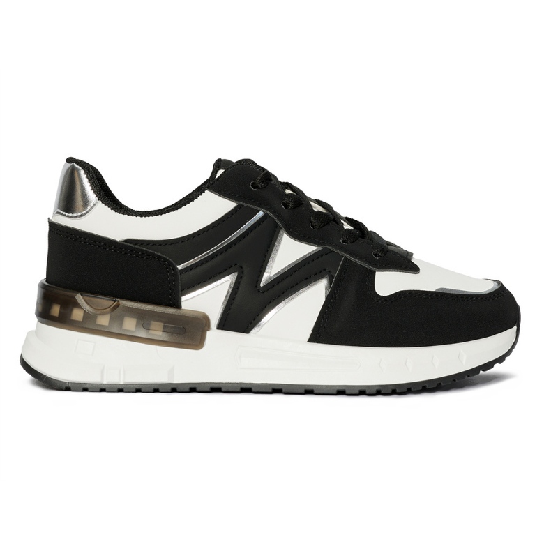 Comode sneakers da donna nere bianca