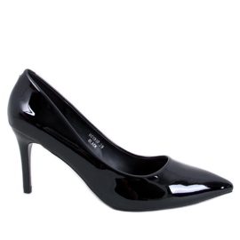 Décolleté a stiletto Charlotte in vernice nera nero