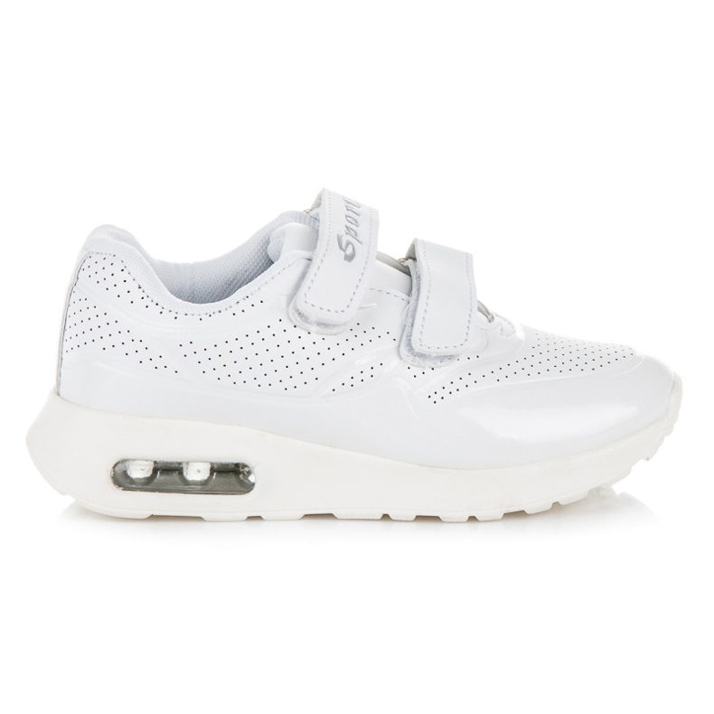 Bona Calzature sportive in velcro bianca