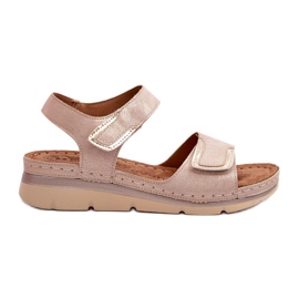 Evento Sandali da Donna con Velcro, Beige