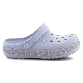 Infradito Crocs Crockband Geometric Glitter Band Clog 210134-5AF viola