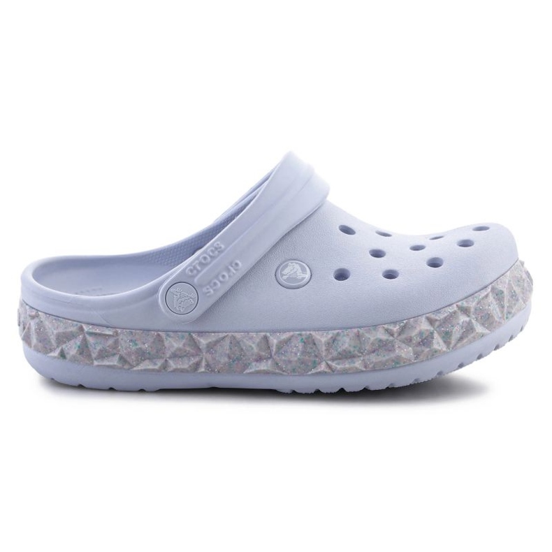 Infradito Crocs Crockband Geometric Glitter Band Clog 210134-5AF viola
