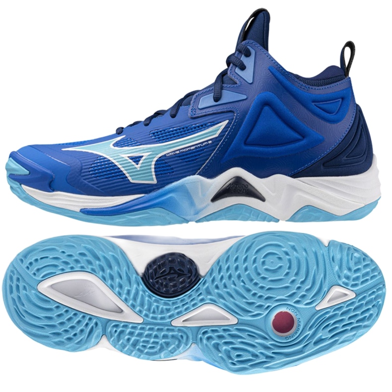 Scarpe Mizuno Wave Momentum 3 Mid V1GA231701 blu