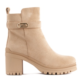 Stivaletti da donna beige