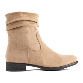 Stivali da cowboy beige da donna