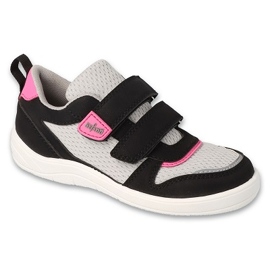 Befado sportivo per bambini con velcro nero/grigio 452X002
