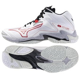 Scarpe Mizuno Wave Lightning Z8 Mid V1GA240596 bianco