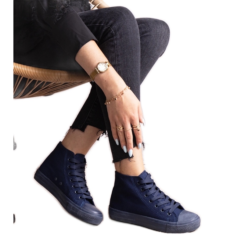 Sneakers alte blu navy di Raffie