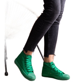 Bez marki Sneakers alte verdi di Raffie verde