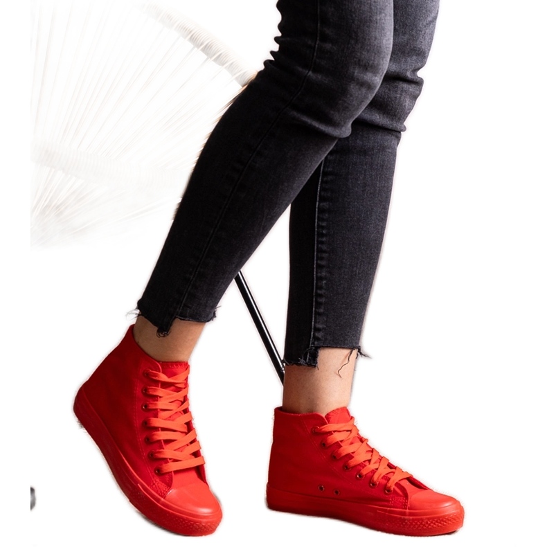 Sneaker alte Raffie rosse rosso