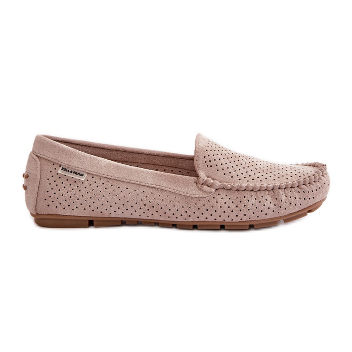Mocassini Traforati da Donna Rasirna Beige Chiaro