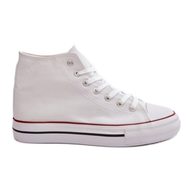 Sneakers Alte da Donna di colore Bianco Onaria bianca