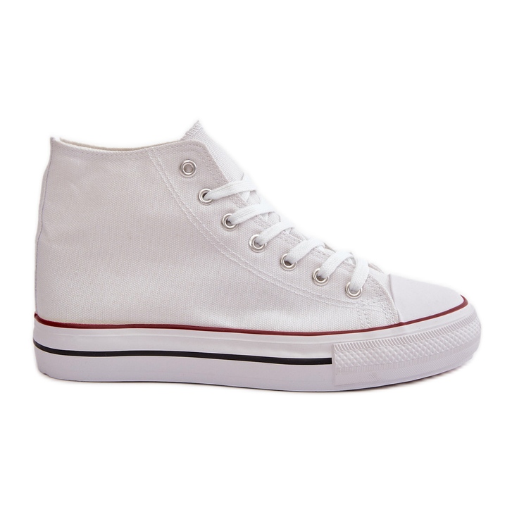 Sneakers Alte da Donna di colore Bianco Onaria bianca