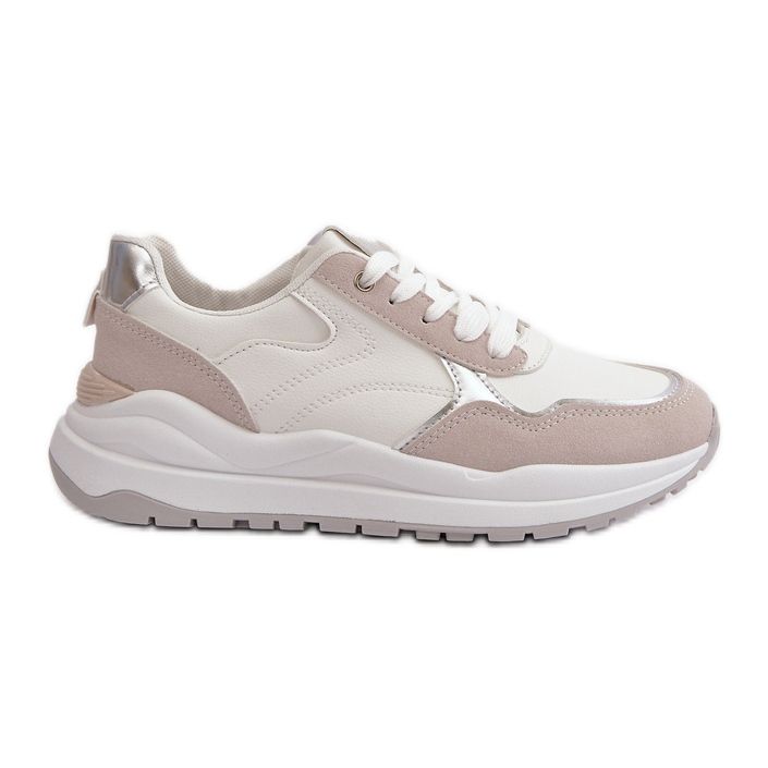 Sneakers Platform da Donna in Eco Pelle, Colore Bianco Issatta bianca
