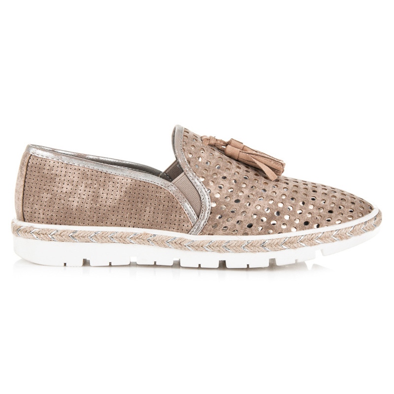 Kylie Espadrillas scivolose traforate marrone