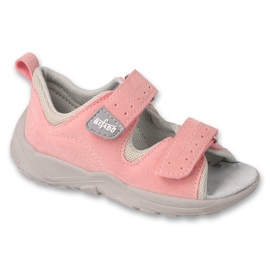 Scarpe per bambini Befado rosa/grigio 721P002