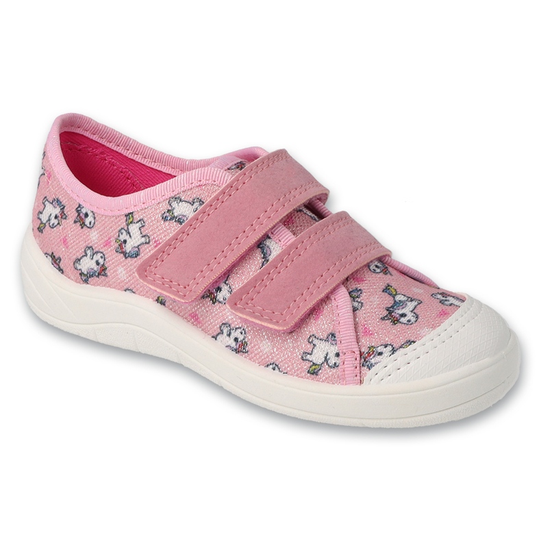 Ciabatte per bambini Befado con velcro 772X011 rosa