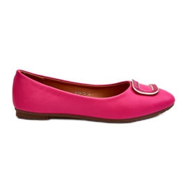 Day-Vine Ballerine in ecopelle fucsia con decorazione rosa