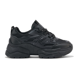 Sneakers nere con suola spessa nero