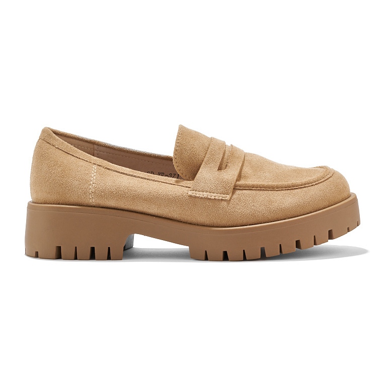 Goodin Mocassini da donna in camoscio beige