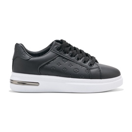 Scarpe sportive con piattaforma nera nero