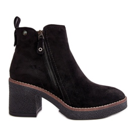 Stivaletti Coibentati da Donna in Eco Pelle Scamosciata, Velarilla Nera nero