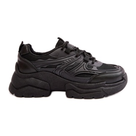 Sneakers da Donna con Suola Grossa Scarpe Sportive Lerista Nere nero