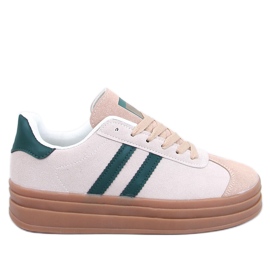 Sneakers Essa BEIGE/VERDE da donna