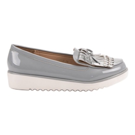 Scarpe laccate grigie VICES grigio