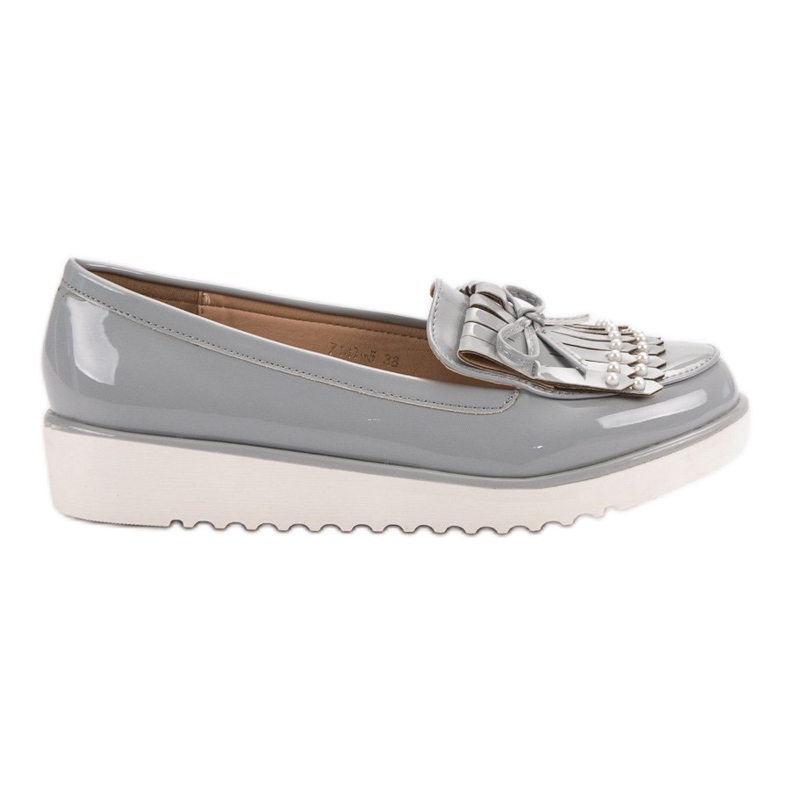 Scarpe laccate grigie VICES grigio